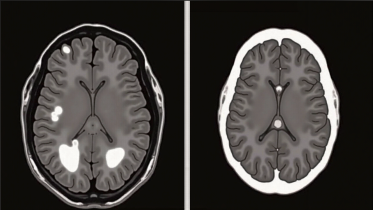 脑梗死患者的 MRI 影像
